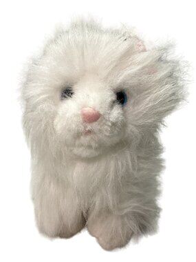 Webkinz Lil' Persian Cat Kitten White Ganz Plush Stuffed Animal 7" Tall No Code
